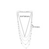 COOLSTEELANDBEYOND Multi-strand Waterfall Layered Statement Necklace Long Chain with Ball