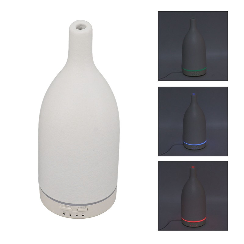 Ceramic Essential Oil Diffuser Ultrasound Aromatherapy Diffuser Quiet Waterless Auto