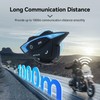 Retevis EZTalk 3A Motorcycle Helmet Headset, 5.1 Wireless Helmet with