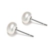 Haelira 3 Pairs Pearl Stud Earrings S925 Sterling Silver Hypoallergenic