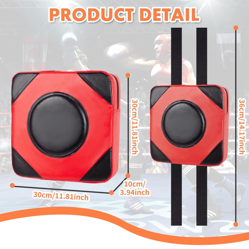 LuiceABC Boxing Wall Punch Pad, PU Leather Karate Taekwondo Boxing