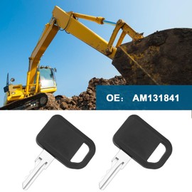 OTOTEC 4-teiliger Ersatz Zündschlüssel AM131841 AM101600 AM102439 Kompatibel mit John Deere 130/160/ 165/170 Baumaschinenschlüssel
