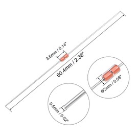 sourcing map NTC Thermistors Resistors 40pcs 10K and 100K Ohm 3950 Temperature Sensors for Temperature Control