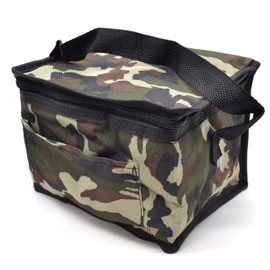 Camouflage Bag 4.5 LTR Insulated Lunch Cooler Military and 1.5 Bottles Cooler Picnic Camping Freezer Food Container