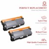 Toner Kingdom 4PK TN660 Toner Cartridge for Brother TN630 HL-L2320D