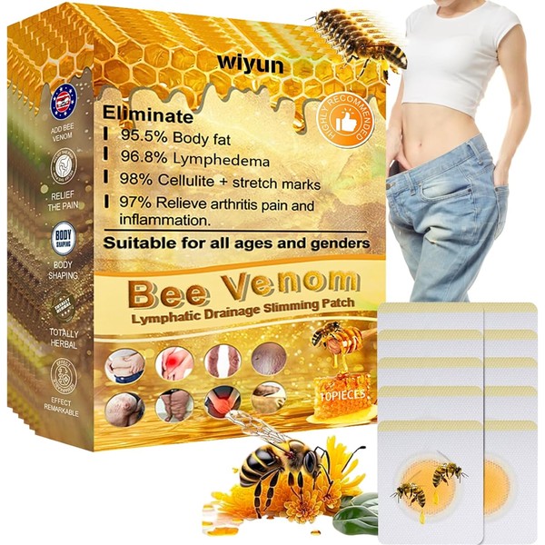 IZBEAUVO Bee Venom Lymphatic Drainage Patches – Lightweight, Detoxifying Body
