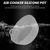 Fryer Silicone Liner Foldable Round Wavy Stripe Heat Resistant Reusable