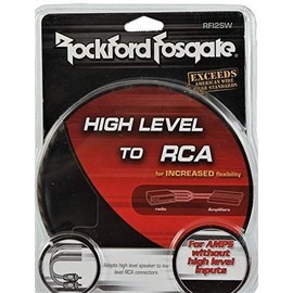 Rockford Fosgate RFI2SW Adapts High Level Speaker to Low Level RCA Adapter