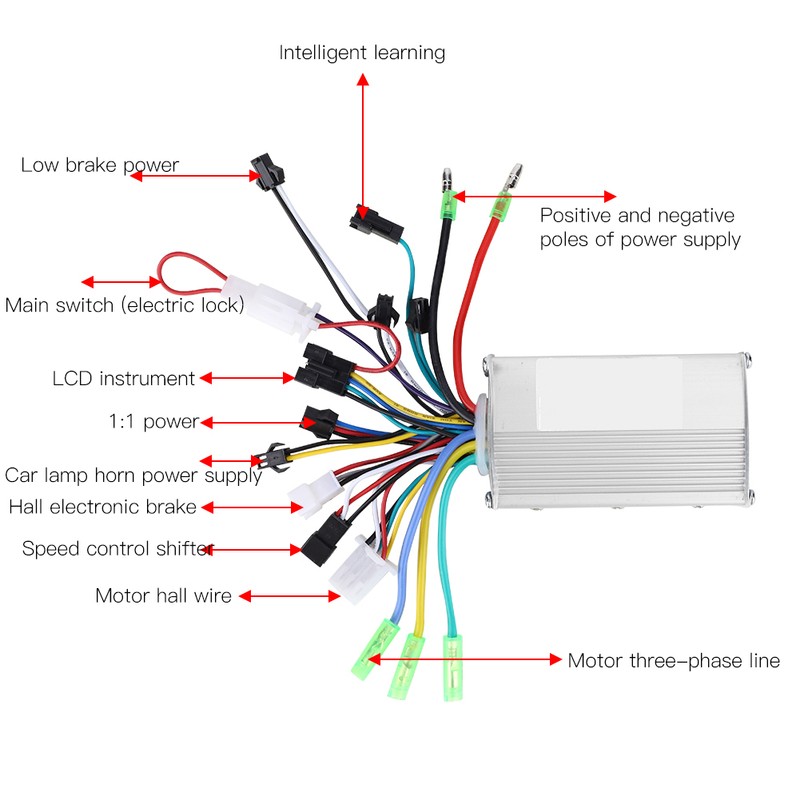 Waterproof LCD Display Panel Electric Bicycle Brushless E Bike Scooter
