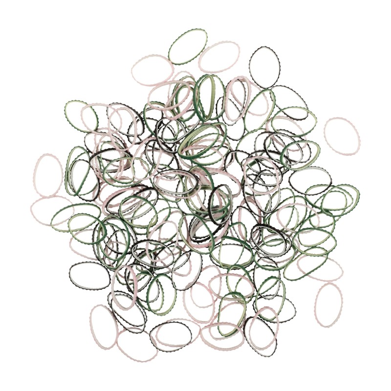 Goody Sport Ouchless Forever Polyband Hair Ties, 150 Ct, Two-Tone,