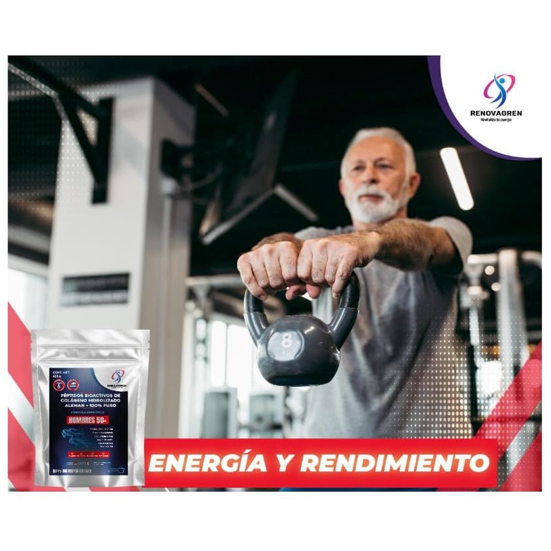 Péptidos Colágeno Hidrolizado Hombre Años 420g Fórmula Alemana Antienvejecimiento 100