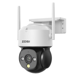 ZOSI C290 2 Megapixel Outdoor Security Camera, Outdoor PTZ Smart Network Camera, Motion Detection, Humanoid Detection, Vehicle Detection, Video Playback, Sound and Light Alarm, Two-Way Audio Function,