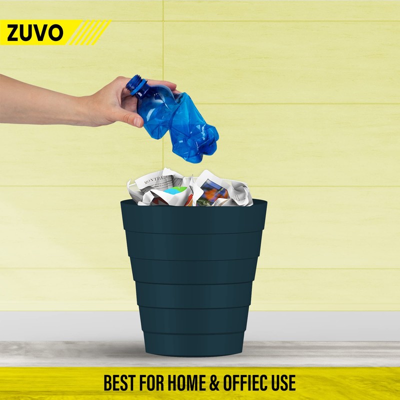 Zuvo Plastic Paper Bin 5L - Shatter-Proof Waste Basket for