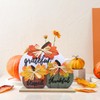 Wooden Fall Pumpkin Table Decorations - Thankful, Grateful, Blessed Tabletop
