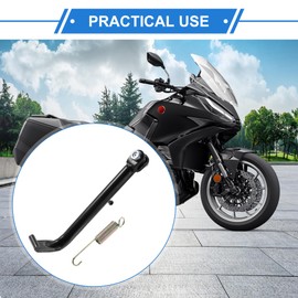 VekAuto 1 Kit Compatible for Honda CG125, Aluminum Alloy Black Support Stand with Spring
