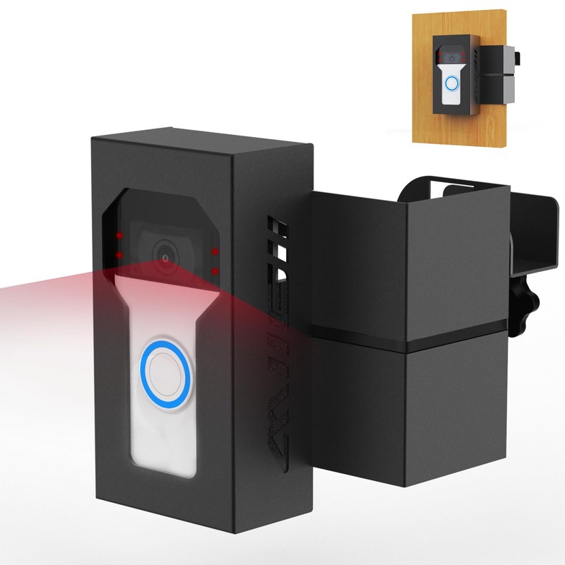 Bleu Clair Anti-Theft Video Doorbell Mount All Metal Compatible with