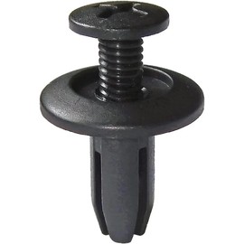 100* Auto Car Door Fender Compatible with 6mm Hole Push Plastic Rivets Retainer Clips Black