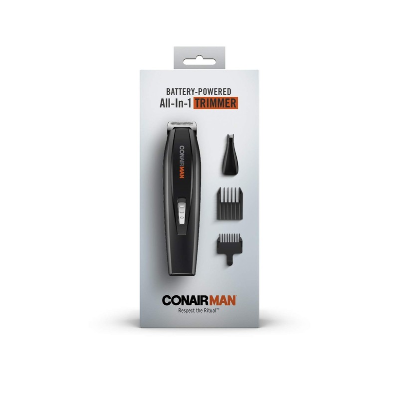 ConairMAN All-in-One Beard Trimmer for Men, Includes Nose and Ear