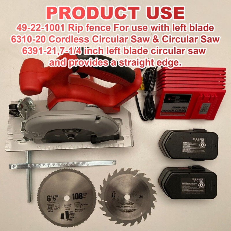 Aulpq 49-22-1001 Circular Saw Rip Fence, for Milwauke 2630-20 M18