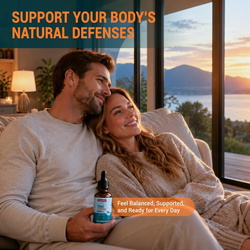Liposomal Liquid Zinc Copper Supplement Drops, 2 Fl Oz