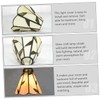 Uonlytech 1pc Stained Glass Lampshade Ceiling Fan Light Shades Decorative