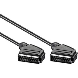 PremiumCord SCART Cable 2 m SCART Male to SCART Male 21-Pin Black