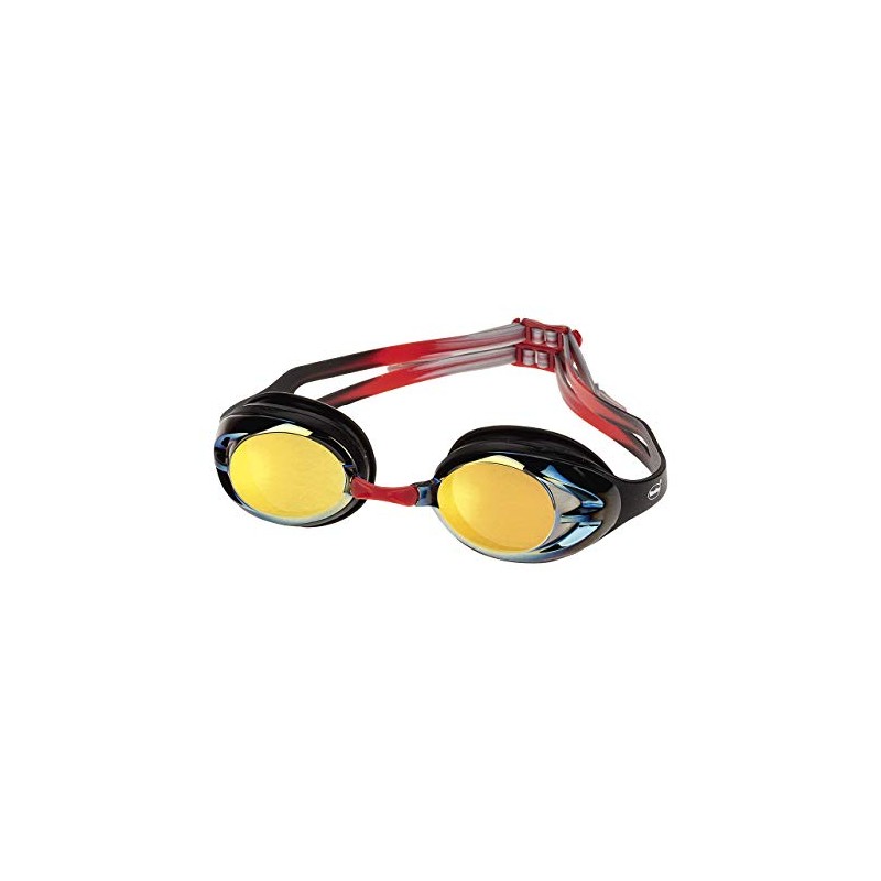 Fashy Unisex's Power Googles, Black/Golden Mirrored, Large