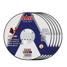 SALI 5 Pack Cut Off Wheel 4 1/2 Inch Cutting Wheels 4-1/2" x 3/64" x 7/8" for Metal & Stainless Steel, Angle Grinder Cutting Wheel,Cutting Discs with Aggressive Cutting