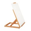 KINGART, Heavy Duty Tabletop Wooden H-Frame Studio Easel, Natural Finish
