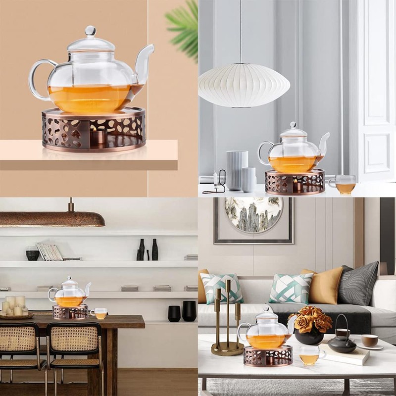 Hsthe Sea Tea Warmer for Teapot,Tea Coffee Warmer Stainless Steel