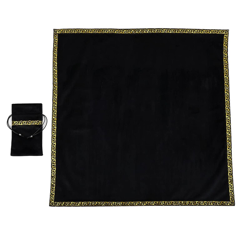 BLESSUME Altar Tarot Table Cloth Square Divination Wicca Velvet Cloth