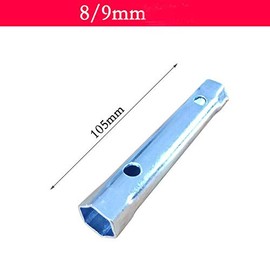 Box Spanner, BE-Tool Metric Nut Tap Wrench, Monobloc Nut Tap Tubular Box - Long Fitting - Sink Installer Wrench Repair and Installation Tools (1Pcs - 8mm-9mm)