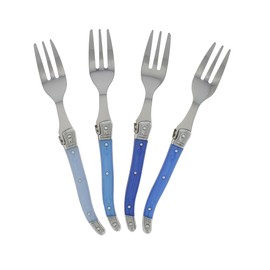 French Home LG092 Dessert Forks (Set of 4), Shades of Blue