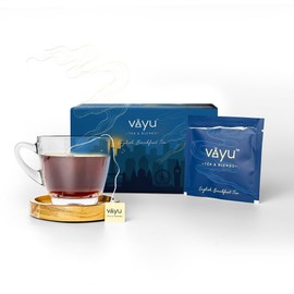 Vayu Tea English Breakfast Tea (100% Assam) - 20 Individually Wrapped tea bags
