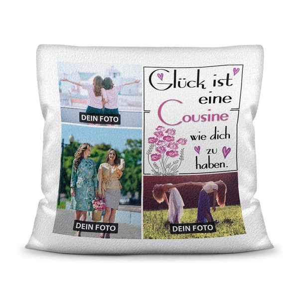 Cushion Including Cushion Filling with Photo Collage to Design Yourself