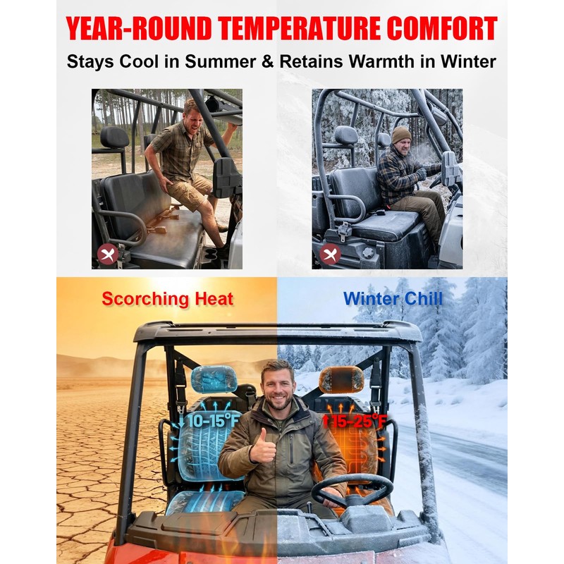 StarknightMT Camo Seat Covers Compatible with 2002-2008 Polaris Ranger 500