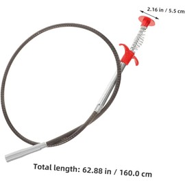 Genérico Desatascador Manual de 2 Piezas Gancho de 4 Puntas Pinza Flexible de Plástico de 16 M para Remover Obstrucciones y Pelos Fregaderos Inodoros Bañeras y Desagües Domésticos