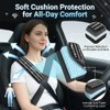 JDDRY Bling Rhinestone Seat Belt Cover, Two-Tone Diamond Sparkle Shoulder