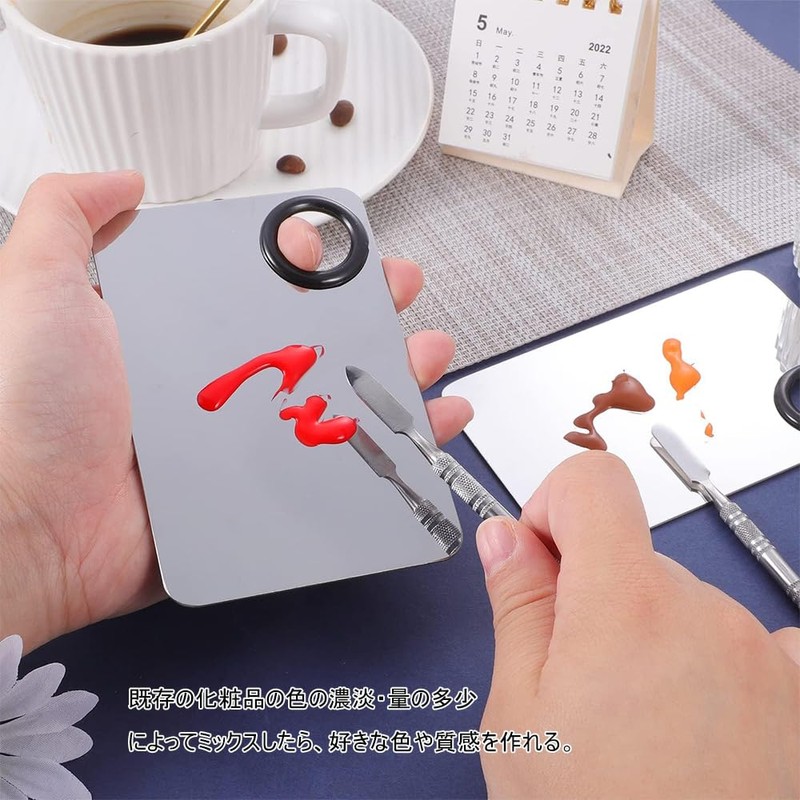 DFsucces Makeup Blending Palette Stainless Steel Cosmetic Tools Liquid Foundation