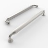 Amerdeco 10 Pack Brushed Satin Nickel Cabinet Pulls 6.3 Inch(160mm)