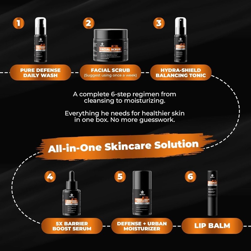 Men's Skincare Men's Facial Kit Complete Routine - Facial Cleanser
