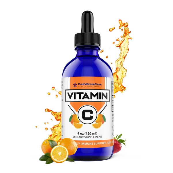 FWS Liquid Vitamin C, Easy Drops for Adults and Kids,