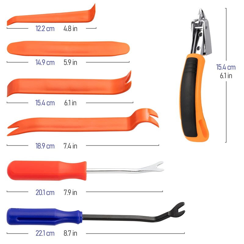 7 Pieces Staple Remover Tools Set for Upholstery, Construction and
