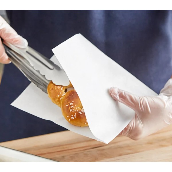 7" x 6 1/2" Paper Pretzel Bags For Snacks and