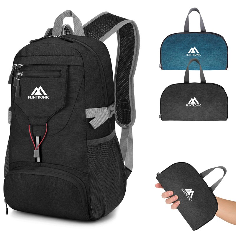 flintronic Foldable Small Backpack, 20L Ultra Lightweight Rucksack, Foldable Hiking