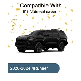 KOOGEN Tempered Glass Screen Protector for Toyota 4Runner 2020-2024,Infotainment Navigation Screen Film Compatible With 4runner N280 2024 2023 Accessories - 8 inch