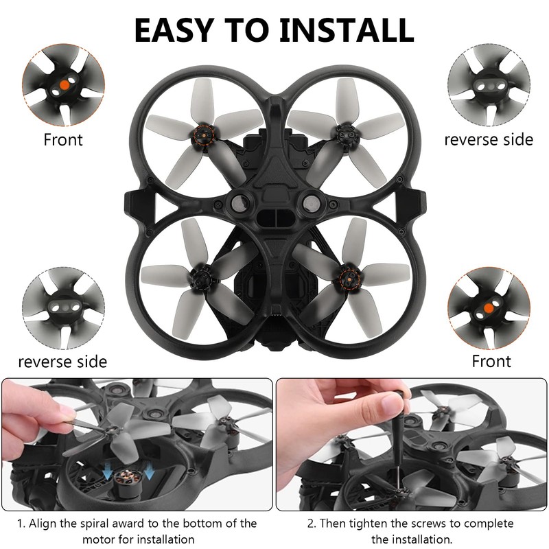 Hengrongshen Avata Propeller, 8 Pieces Drone Avatar Propeller with 20