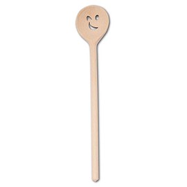 Hofmeister® Cooking Utensils Spoon or Spatula with Wooden Motif (Round Cooking Spoon/Winking Face)