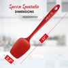 Silicone Spoon Spatula - 600ºF Heat-Resistant Non-Stick Rubber Spoonula |