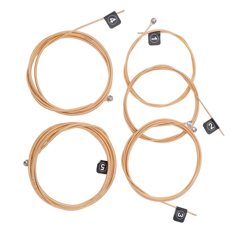 5 String Bass Strings Replacement Professional Metal Wooden Bass Guitar